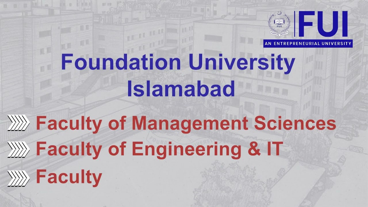 Fall 2026 Admissions Open &ndash; FUI (FUSST) for BS, MS & PhD programs