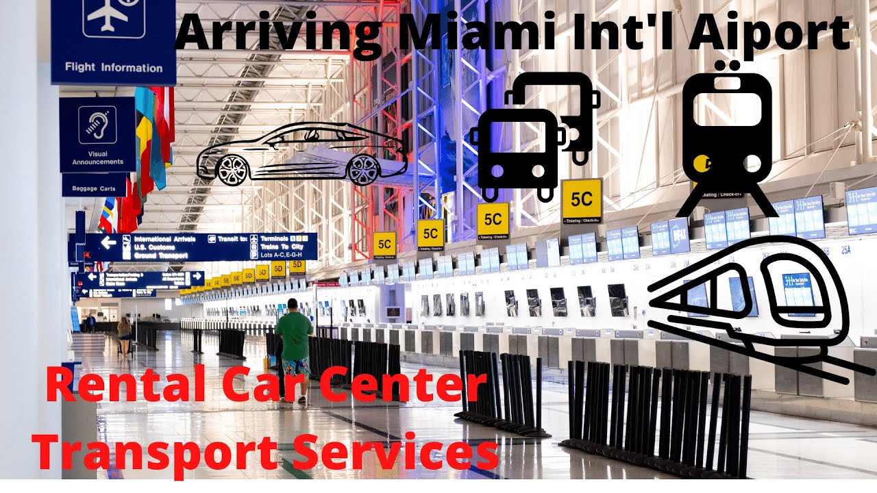 Arriving At Miami Int'l Airport (MIA) 2022 Car Rental Center and Transportation Services. EP#3