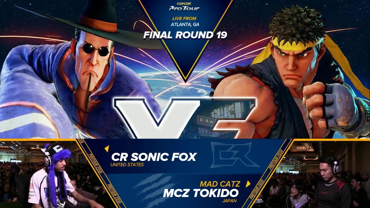 SFV: CR Sonic Fox vs MCZ Tokido - Final Round 19 Top 8 - CPT 2016