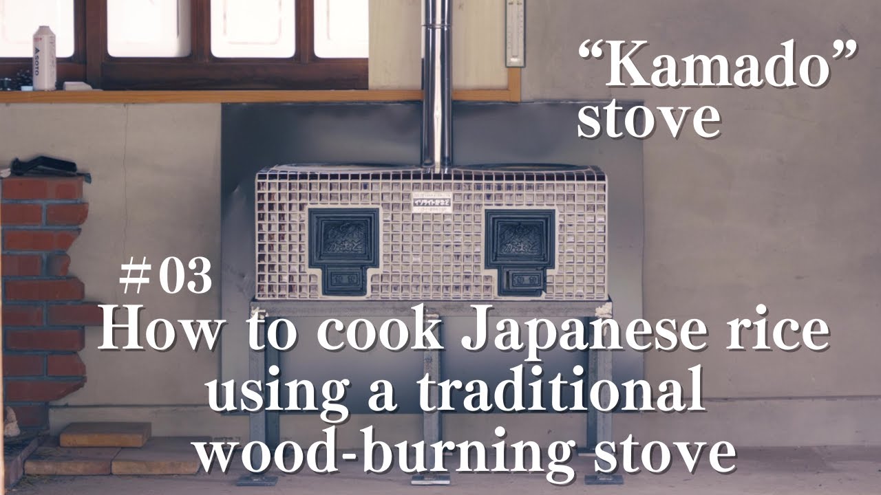 #3 How to cook japanese rice using traditional wood-burning stove｜Japanese county life｜Japanese rice