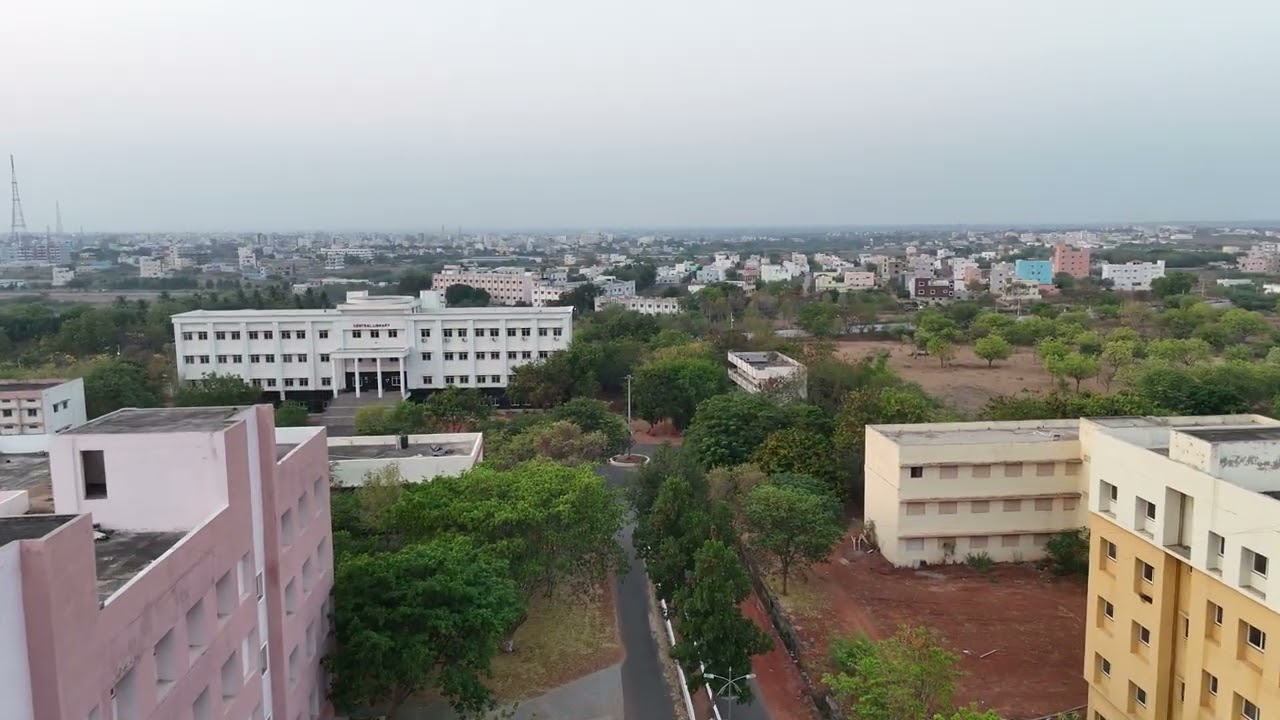 Aerial View of Rayalaseema University Entrance | Drone Shot | Campus Beauty
