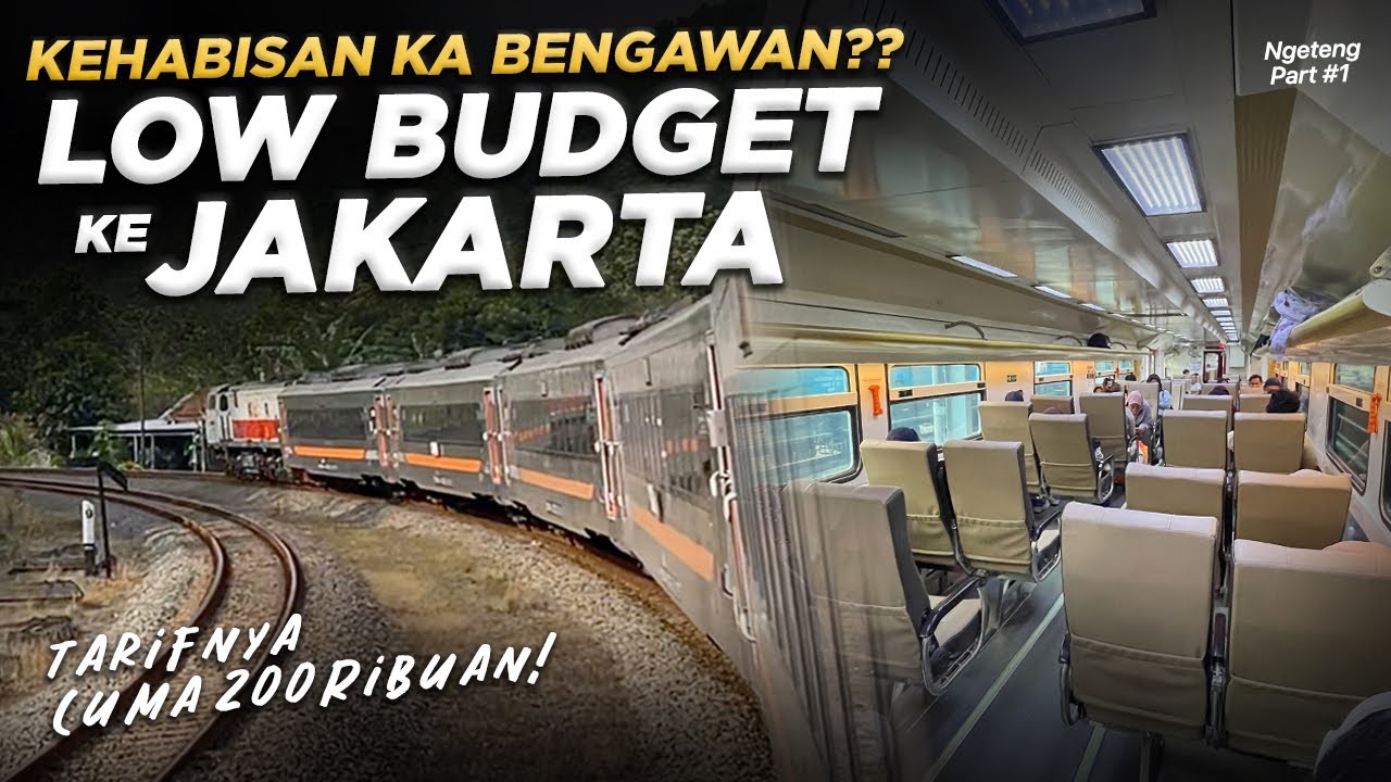 KEHABISAN KA BENGAWAN‼️ Alternatif Yogyakarta - Jakarta Ngeteng Naik Kereta Ekonomi