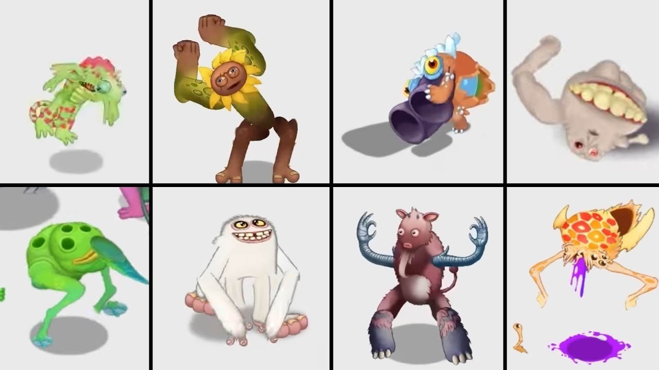 ALL Monsters Fleegrish Island by DeforkliftRoachNef | My Singing Monsters