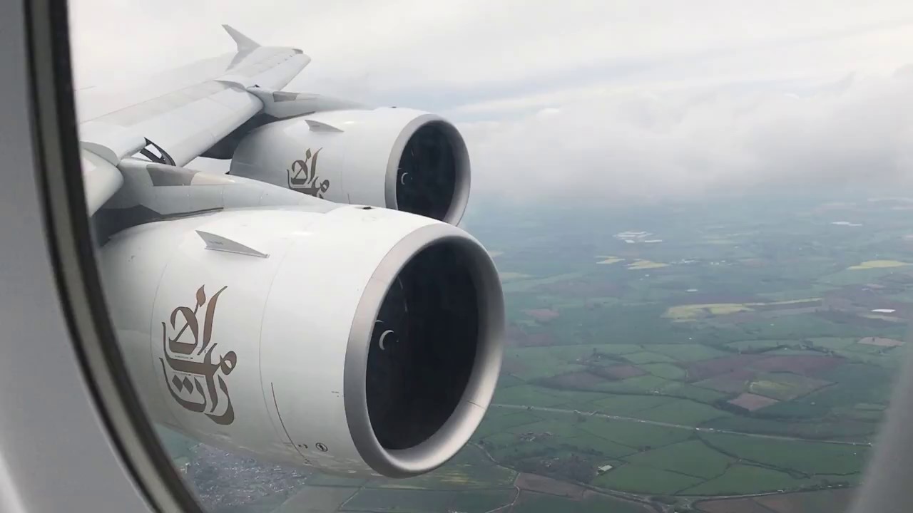 Emirates | Airbus A380-800 – A6-EUY | Birmingham Landing | HD