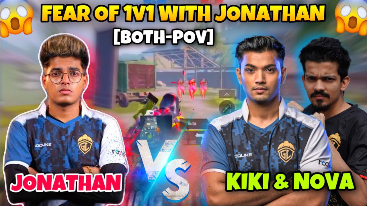 [BOTH-POV] GodL-JONATHAN 1v2 TDM😱 Jonathan Vs Nova & Kiki 🔥TDM MATCH