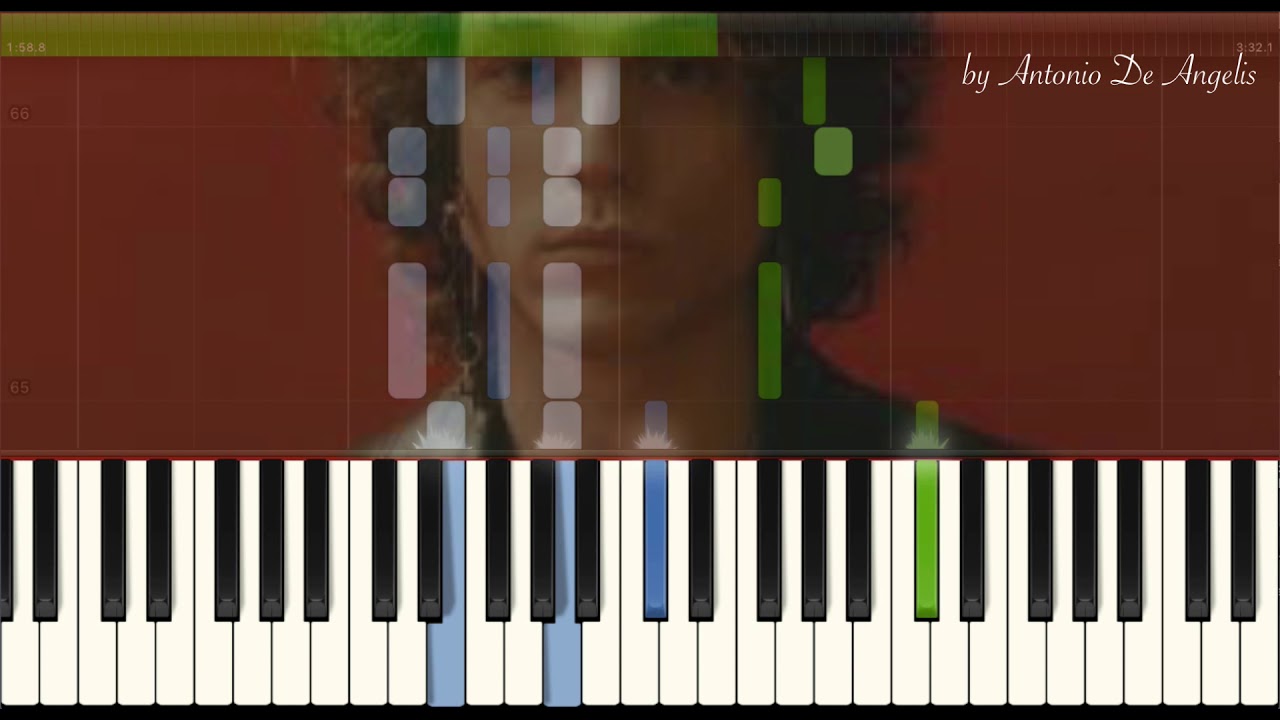 IRAMA - La genesi del tuo colore - piano tutorial by Antonio De Angelis (Sanremo 2021)