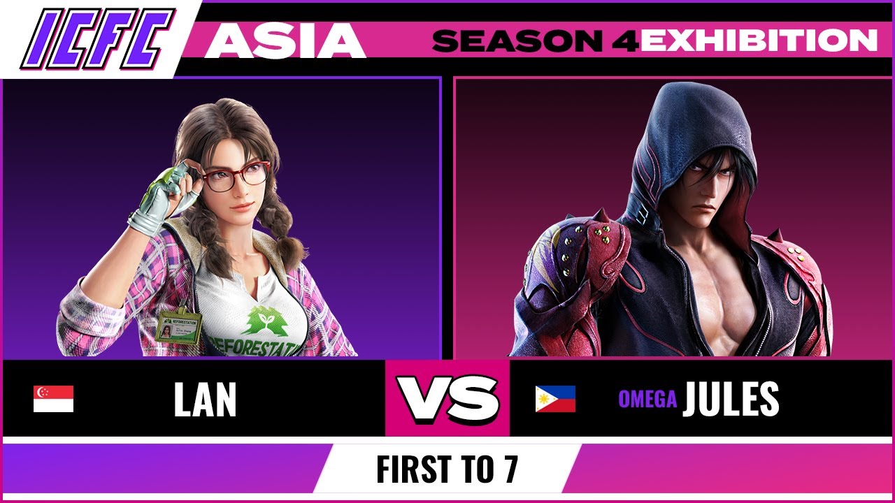Lan (Julia) vs Jules (Jin) - ICFC TEKKEN ASIA: Season 4 Exhibitions