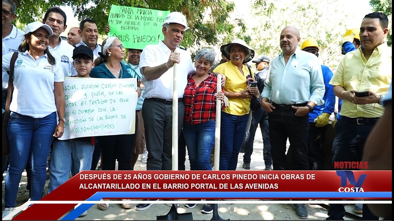 Después de 25 años gobierno Pinedo inicia obras de alcantarillado en el barrio Portal d las Avenidas
