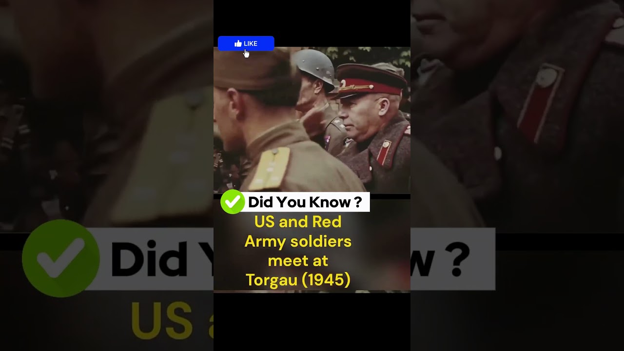 US and Red Army soldiers meet at Torgau during World War II 