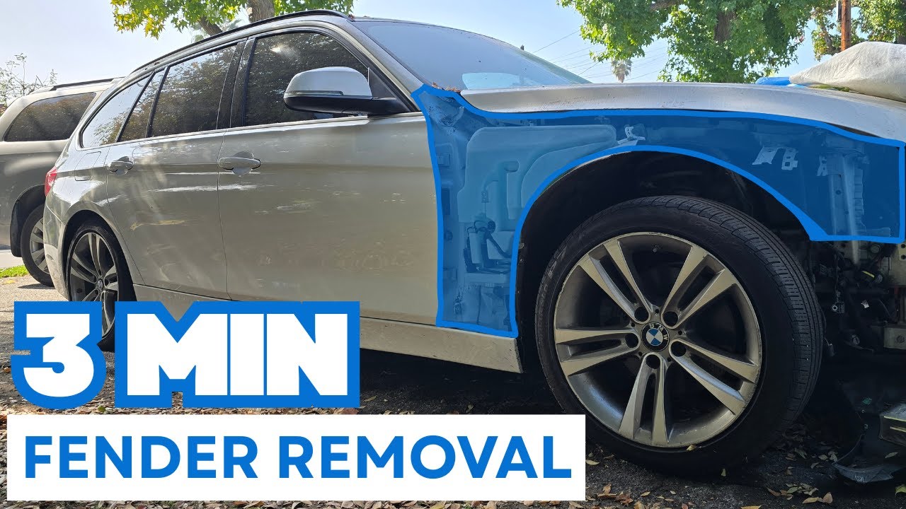 【HOW TO】Remove BMW F80/F30/F31 front fender THE LAZY WAY