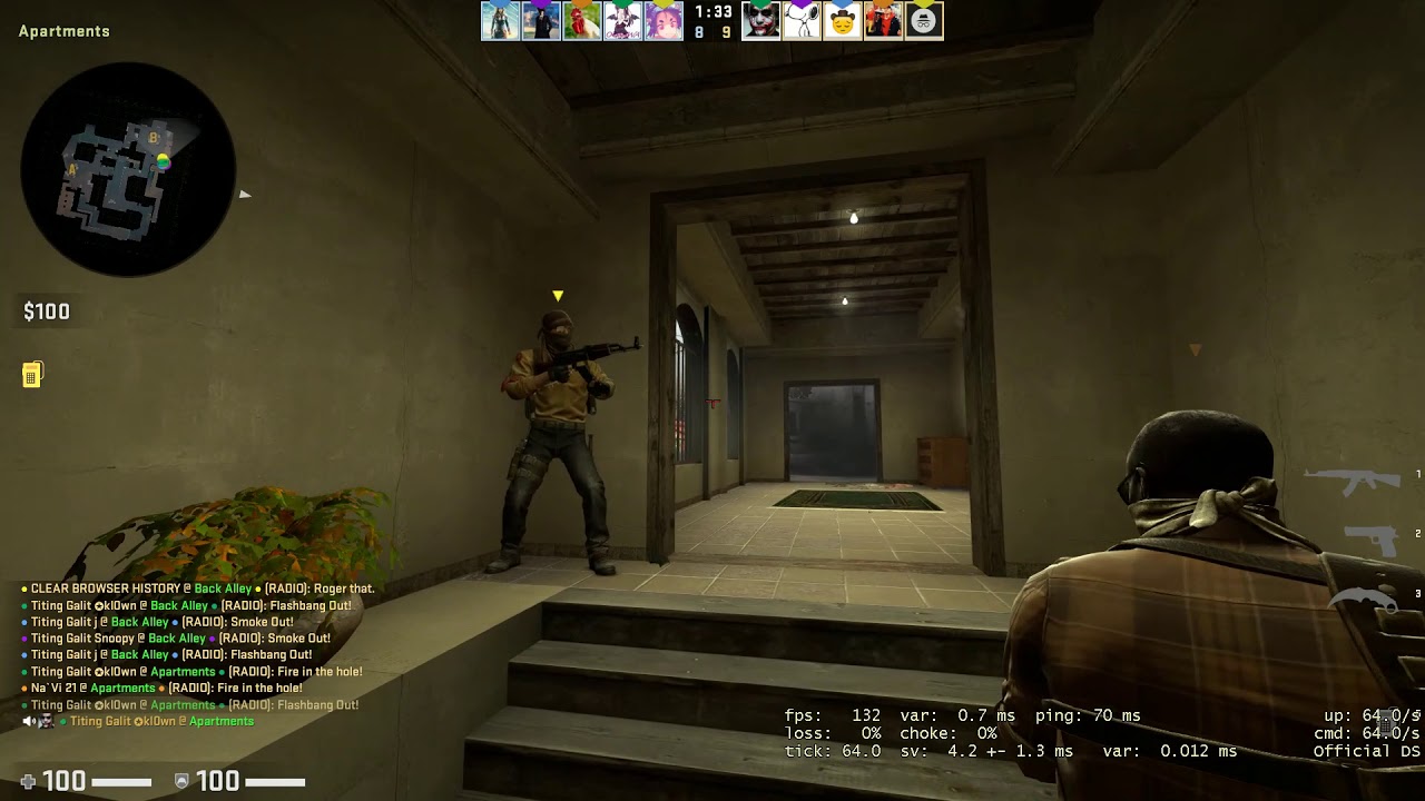 Setup B Mirage CS GO