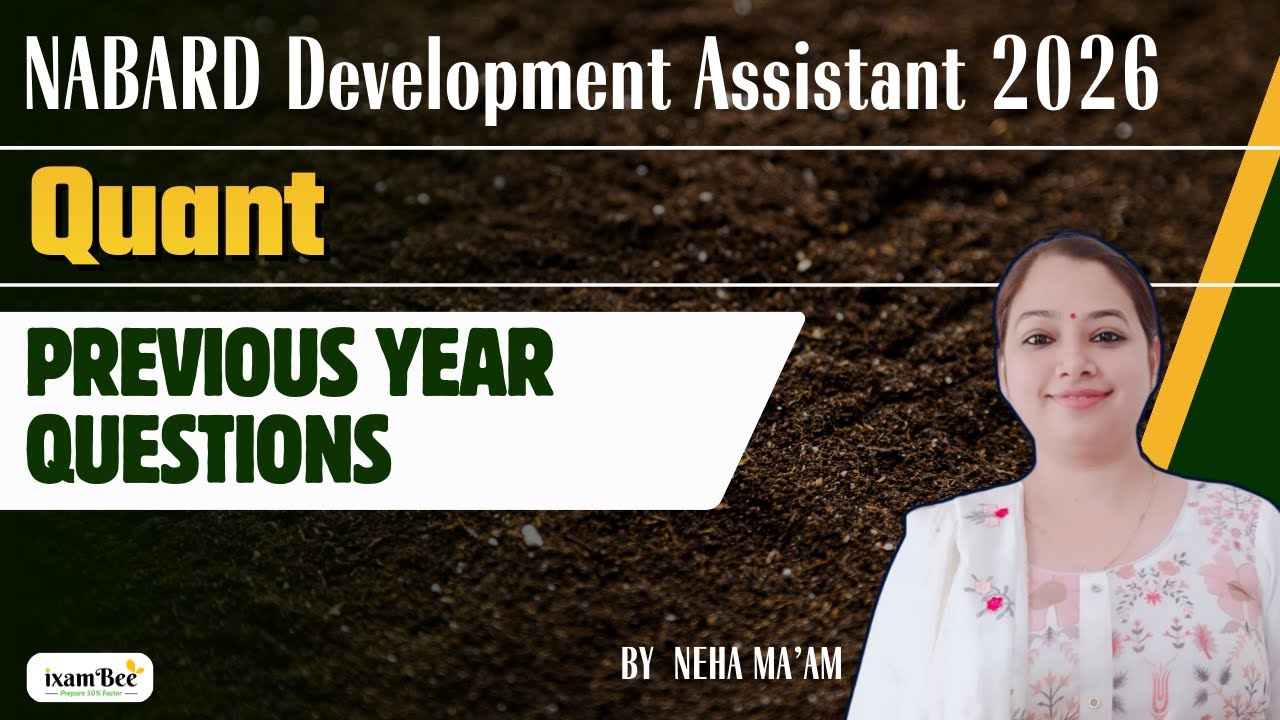 NABARD Development Assistant 2026 || Quant I| Previous Year Questions || NDA Previous Quant Ques