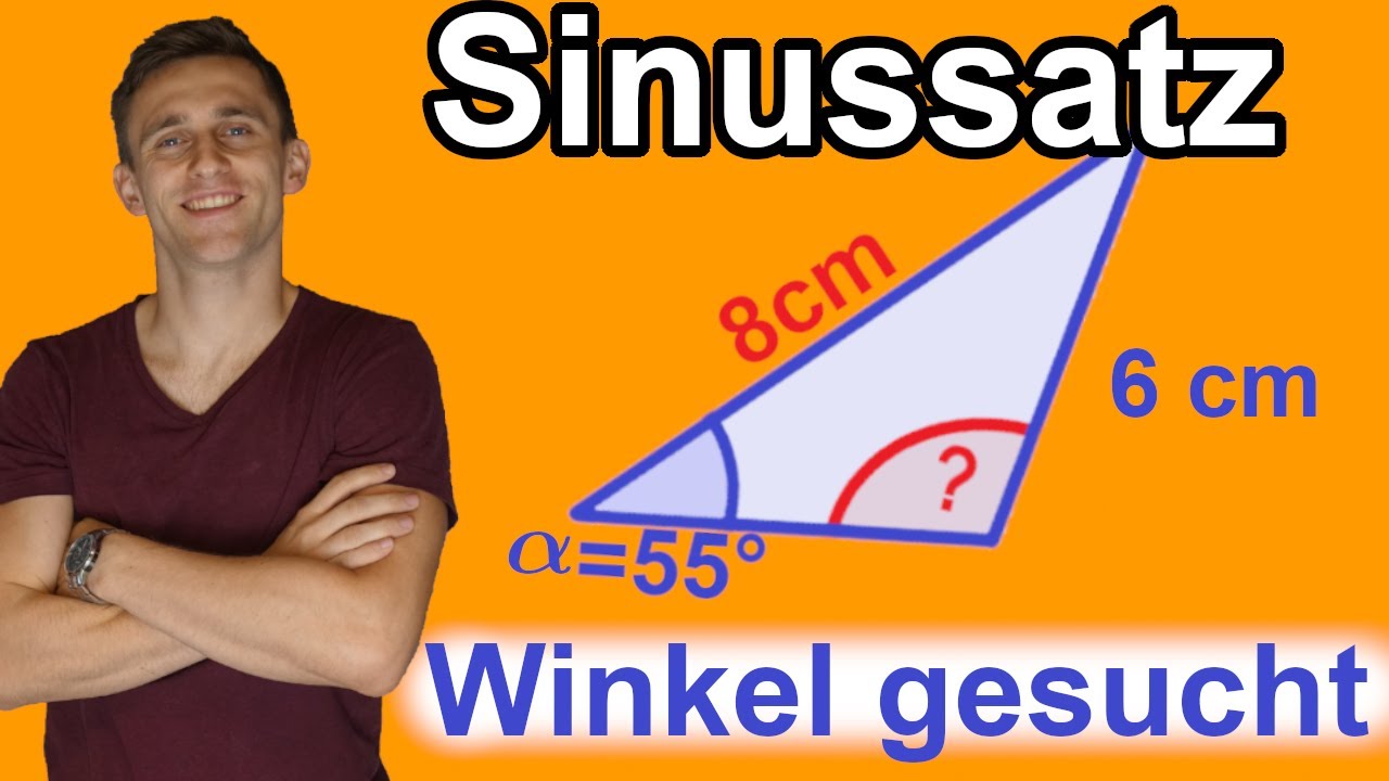 Sinussatz - Winkel gesucht - Winkelsumme - Aufgabe+Lösung | LehrerBros