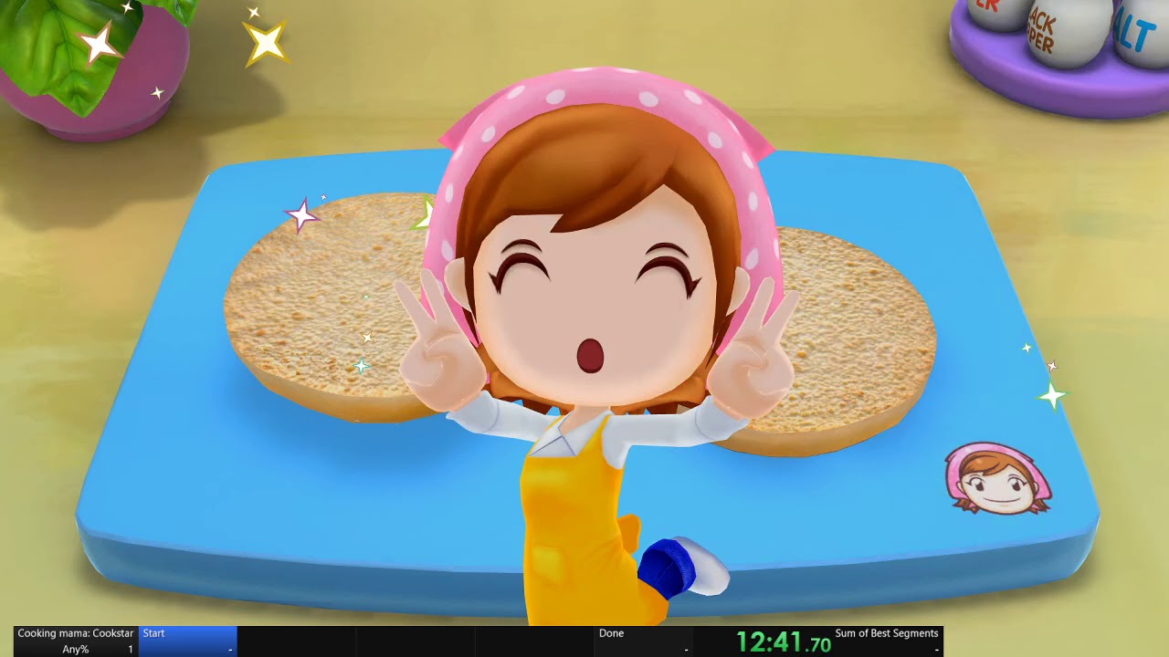 Cooking mama cookstar speedrun