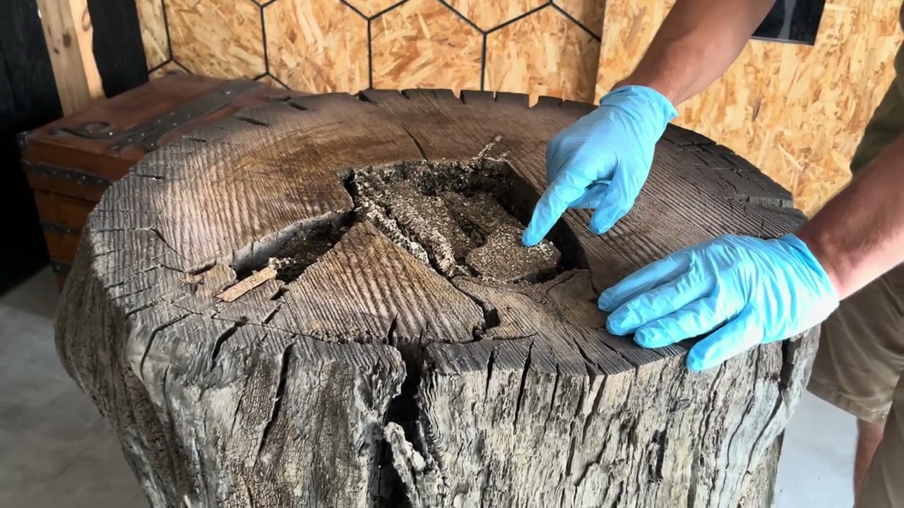 Barć w czarnym dębie / Black oak treehive