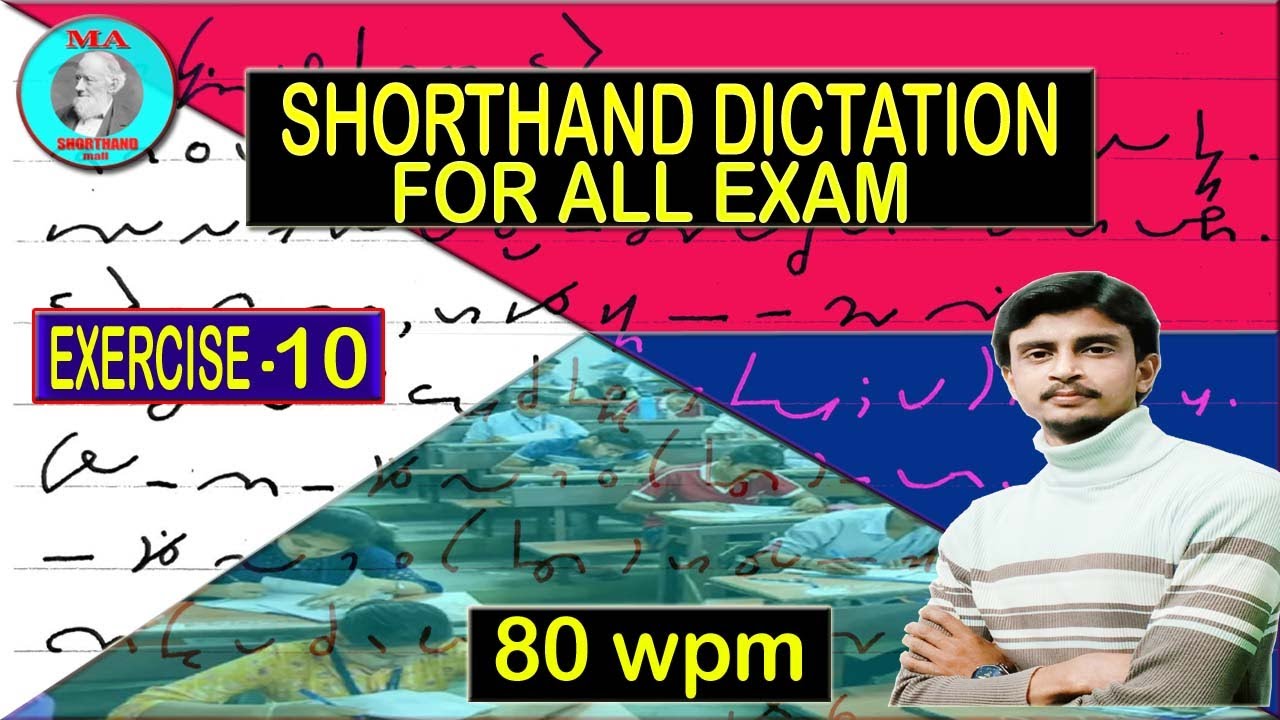 80 Speed Dictation 10 || Steno || Shorthand || MA Shorthand Mall