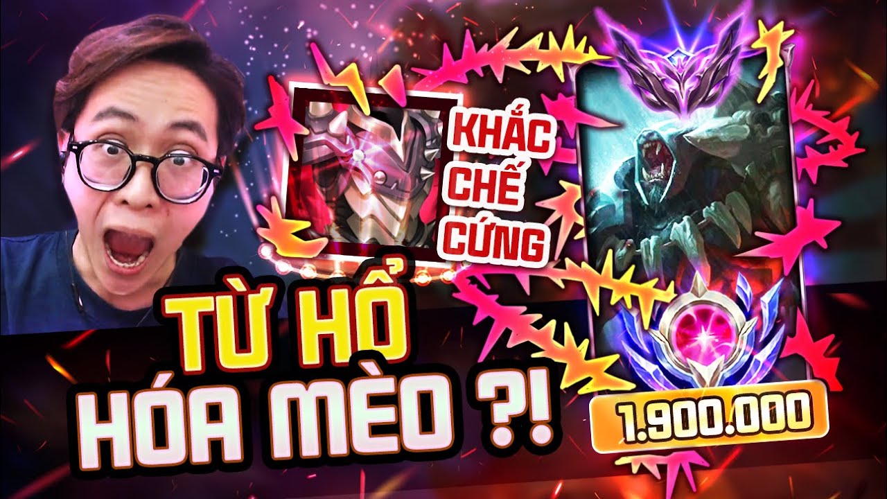 HÀ TIỀU PHU KHẮC CHẾ CỨNG 1 CHAMP CAO THỦ RENGAR VỚI CHỈ...800 VÀNG 