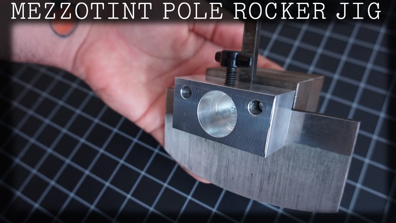 New Mezzotint Printmaking rocker Jig plus Sharpening demo