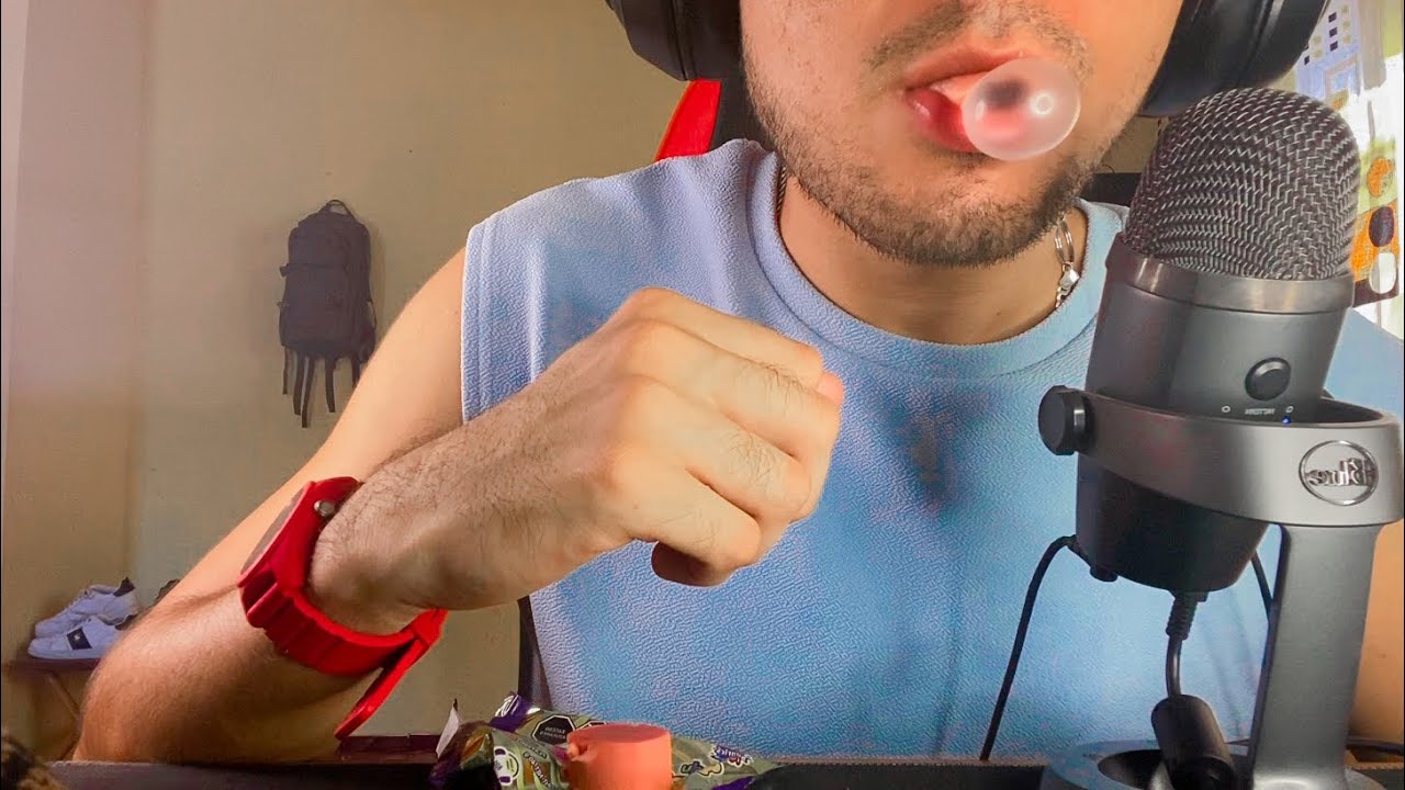 ASMR mascando CHICLE🍬🤤