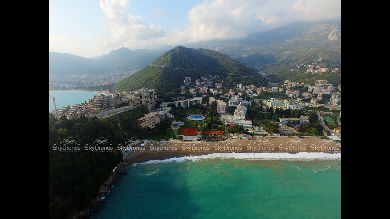 Budva Bečići Montenegro Drone Aerial Video  бечичи черногория