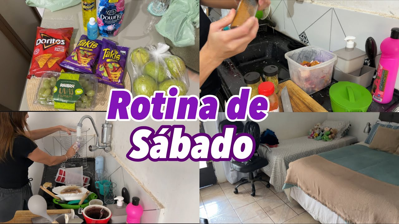 Nossa rotina de sábado | supermercado | fiz almoço ✨💖