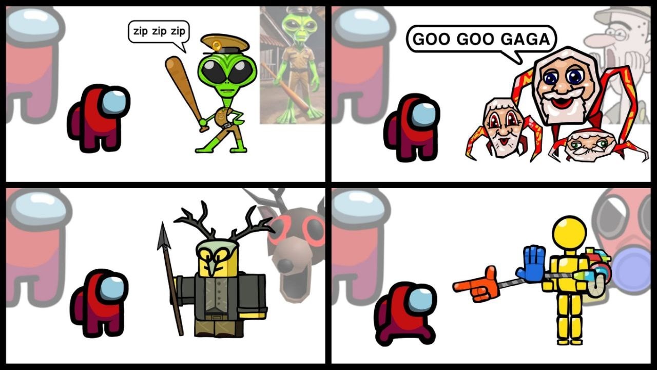 Mini Crewmate Kills Italian Brainrot Characters - Part 56  Among Us