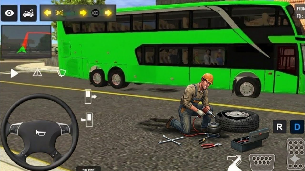 Extreme Indonesian Bus Driving – Almost Crashed! 😱Euro Coach  Bus Driving | Android Gameplay Part 98