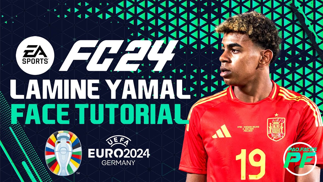 EA FC 24 LAMINE YAMAL FACE + STATS  Pro Clubs Face Creation - CAREER MODE - LOOKALIKE BARCELONA EURO