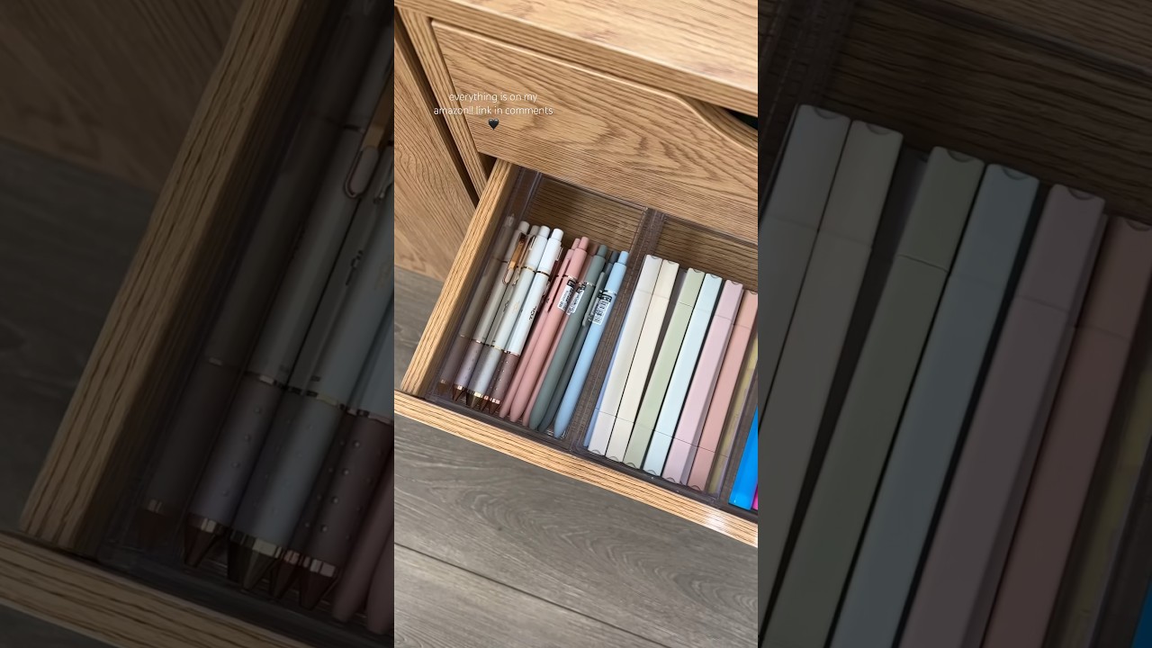 pen drawer!  #organization #aesthetic #amazonproducts #amazon #amazonhome