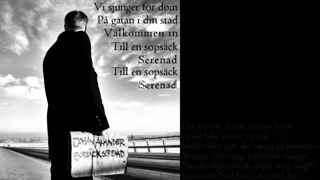 Johan Alander - Sopsäck Serenad (feat. Anna Lisa Hellqvist & Houman Sebghati) (Lyric Video)