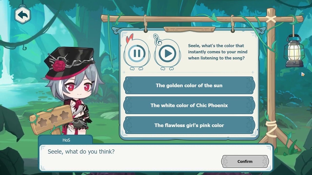 favorite Senti singing scene from Seele's summer night concert mini game | Honkai Impact 3rd 6.8