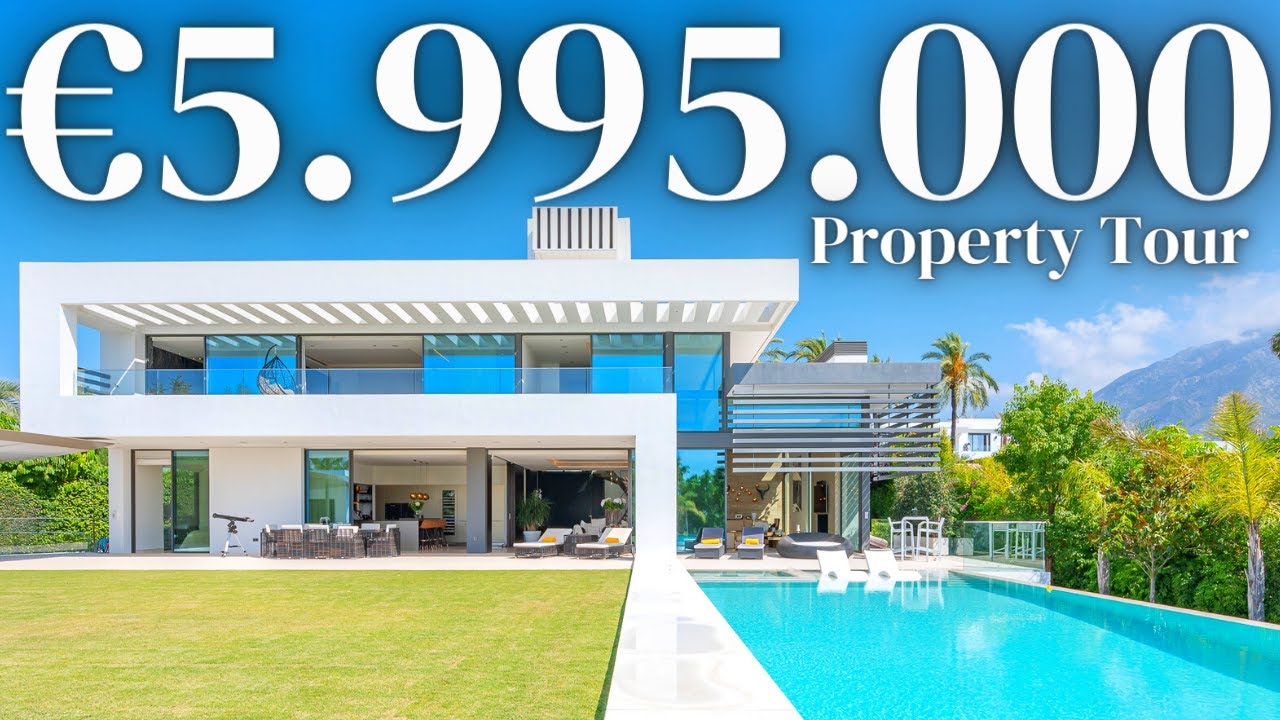 TOURING a Dreamy 5.995.000€ Modern Villa (Golden Mile, Marbella, Spain)