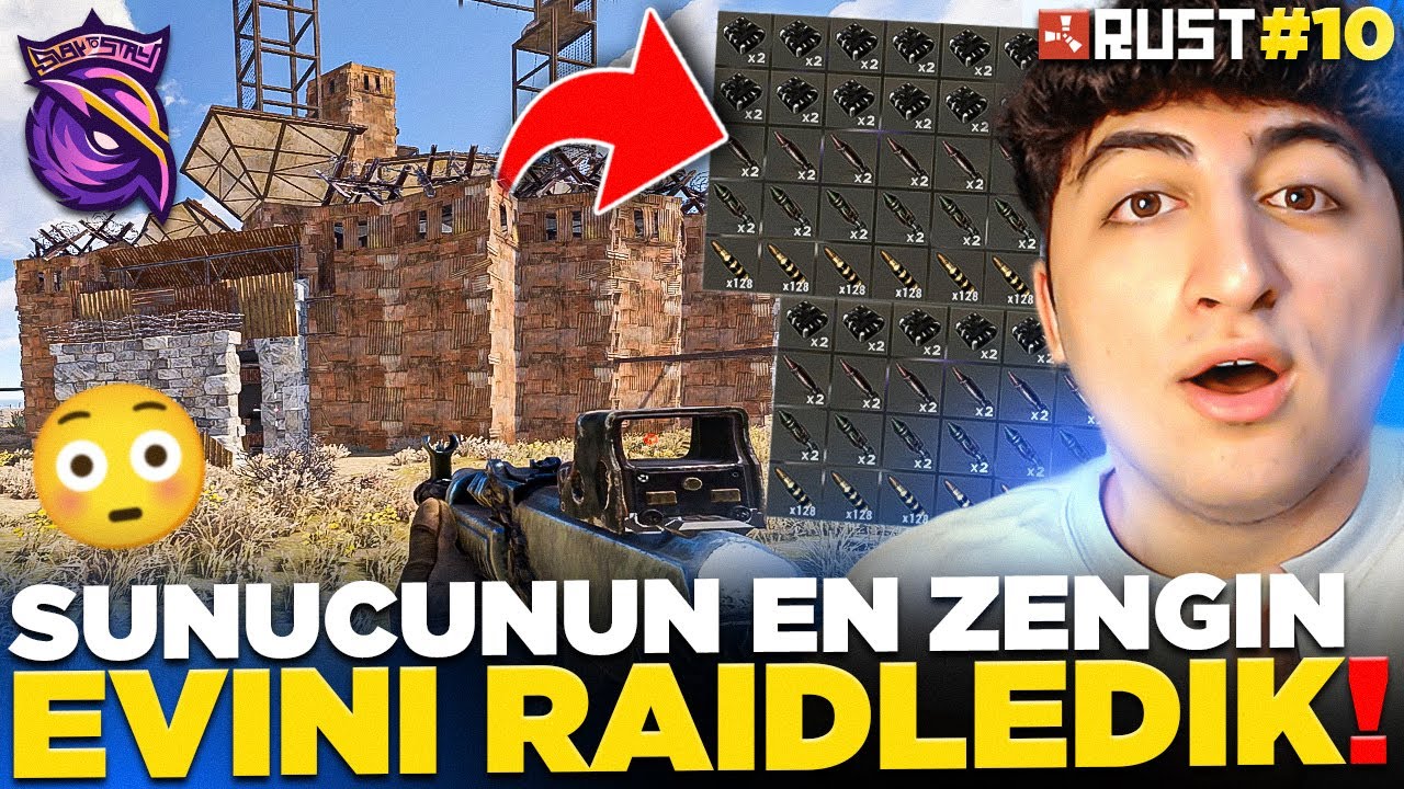 SUNUCUNUN EN ZENGİN EVİNİ RAİDLEDİK! ( BÖYLE LOOT YOK! ) - Rust#10