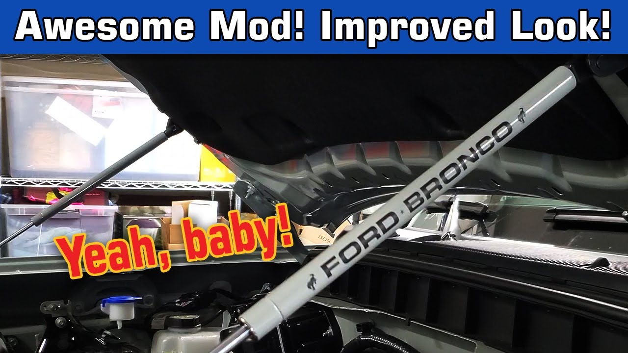 Ford Bronco Hood Struts – I improve the look! – Unboxing, Install, and Review