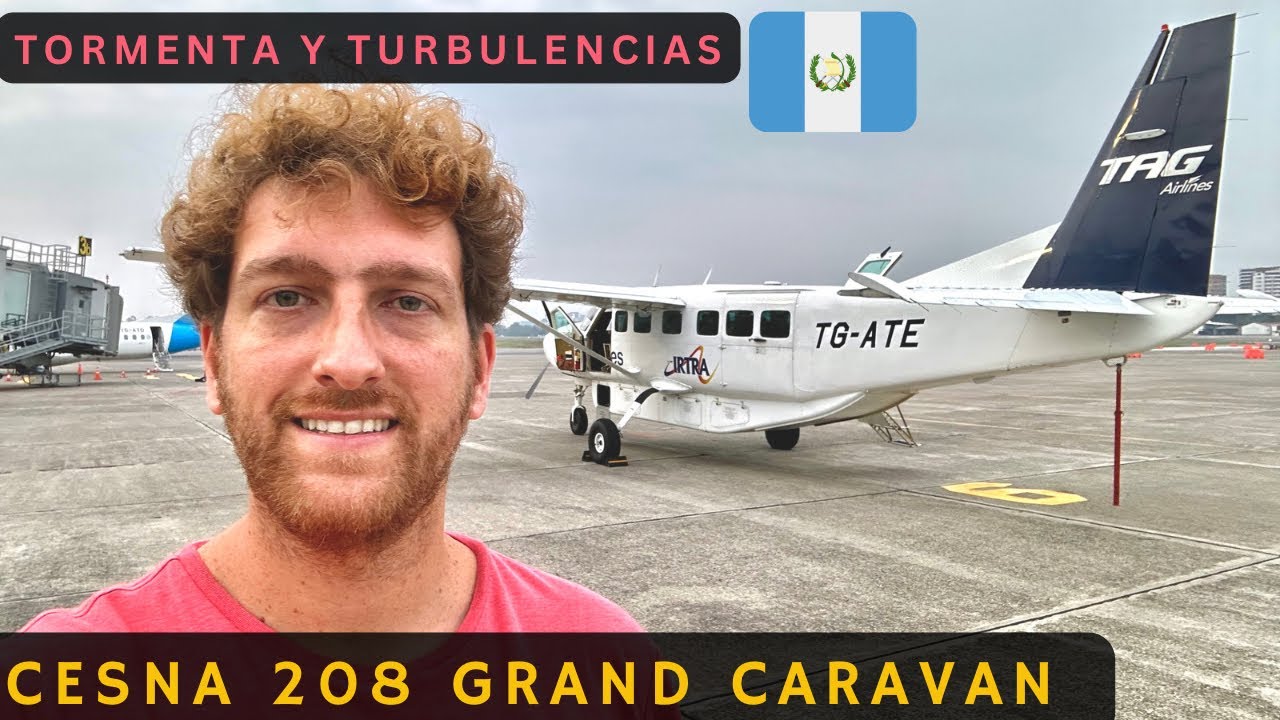 Volé en el Cessna de Tag Airlines al IRTRA en REU, GUATEMALA.