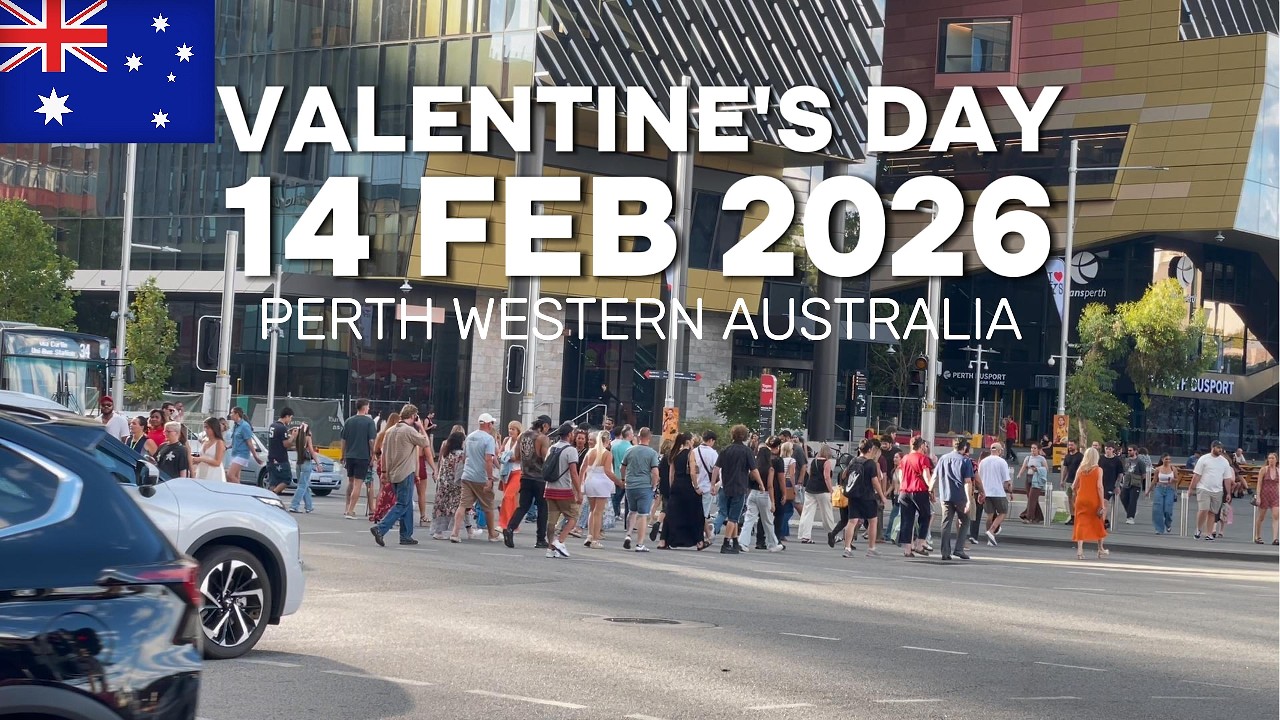 14 Feb 2026 Valentine's Day in Perth Western Australia | #australia #travel #viralvideo #trending