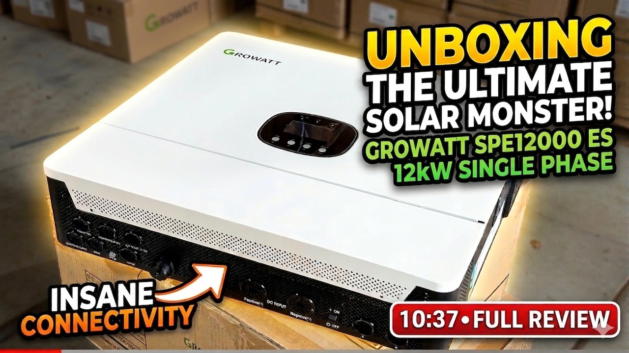 Growatt SPE 12000 ES, Hope 5.0 & Battery Hub unboxing and demo
