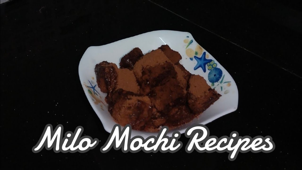 Milo Mochi Recipes | Homemade Milo Mochi | 1 Minutes Microwave Milo Mochi Recipes Only 4 Ingredient