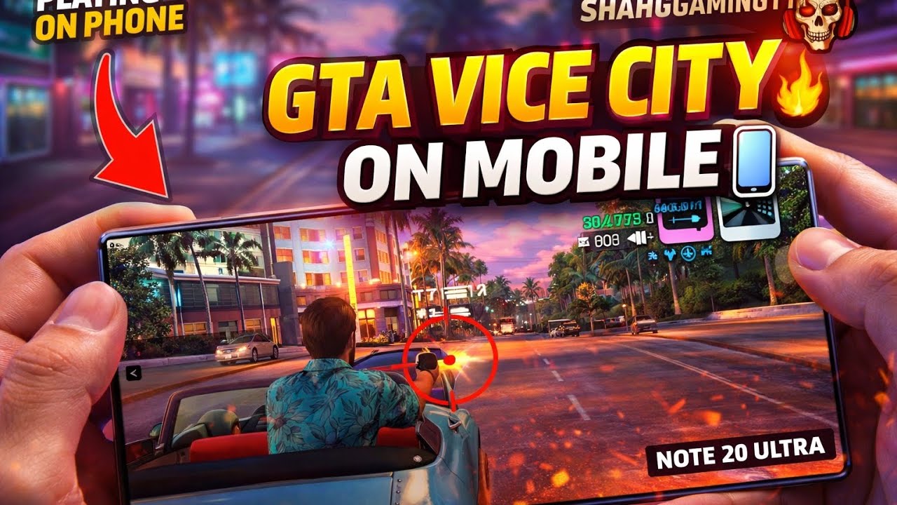 GTA Vice City Gameplay 🔥 Android | Samsung Galaxy Note 20 Ultra#gtavicecity #gtamobile #androidgamin