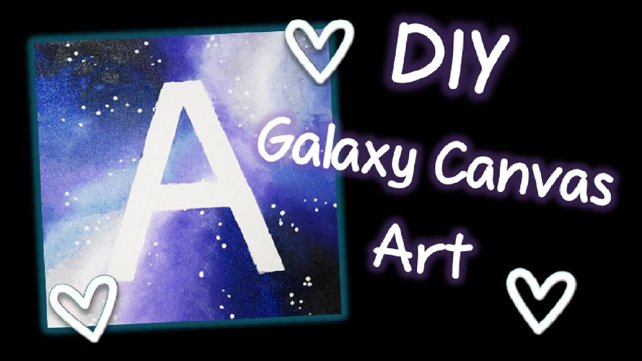 DIY Galaxy Print Canvas Wall Art