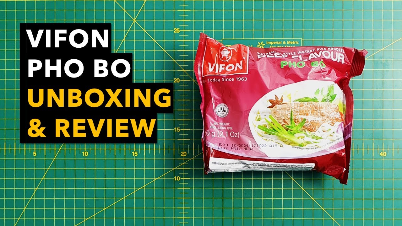 ACTUALLY VIETNAMESE | Vifon Pho Bo ⭐ Quick, cheap, low calorie noodles (Ramen Review)