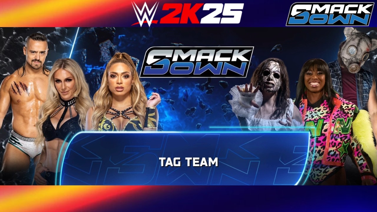 WWE 2K25: ELEKTRA LOPEZ - CHARLOTTE FLAIR VS NIKKI CROSS - NAOMI | TAG TEAM MATCH 2026 | SIMULATION