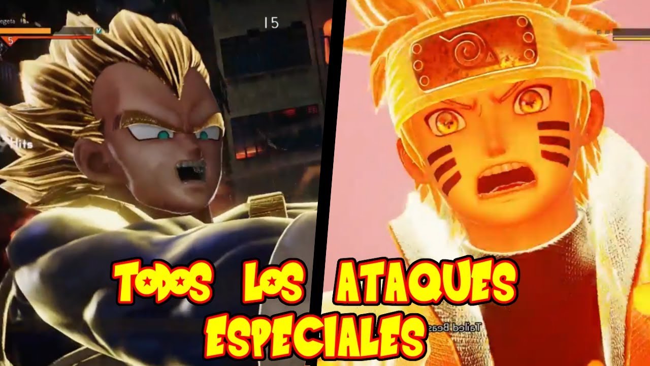 JUMP FORCE TODOS LOS ATAQUES DEFINITIVOS DE LOS PERSONAJES DE LA BETA