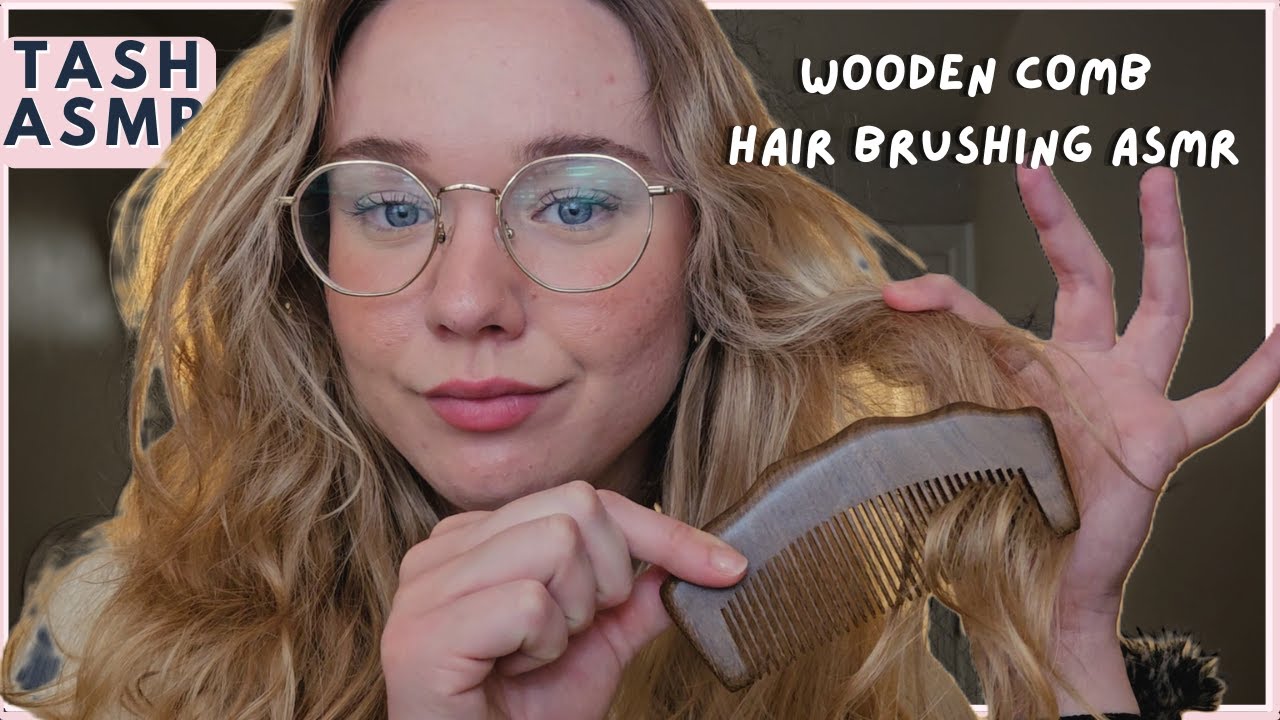 ASMR Wooden Comb Hair Brushing Sleep Sounds!