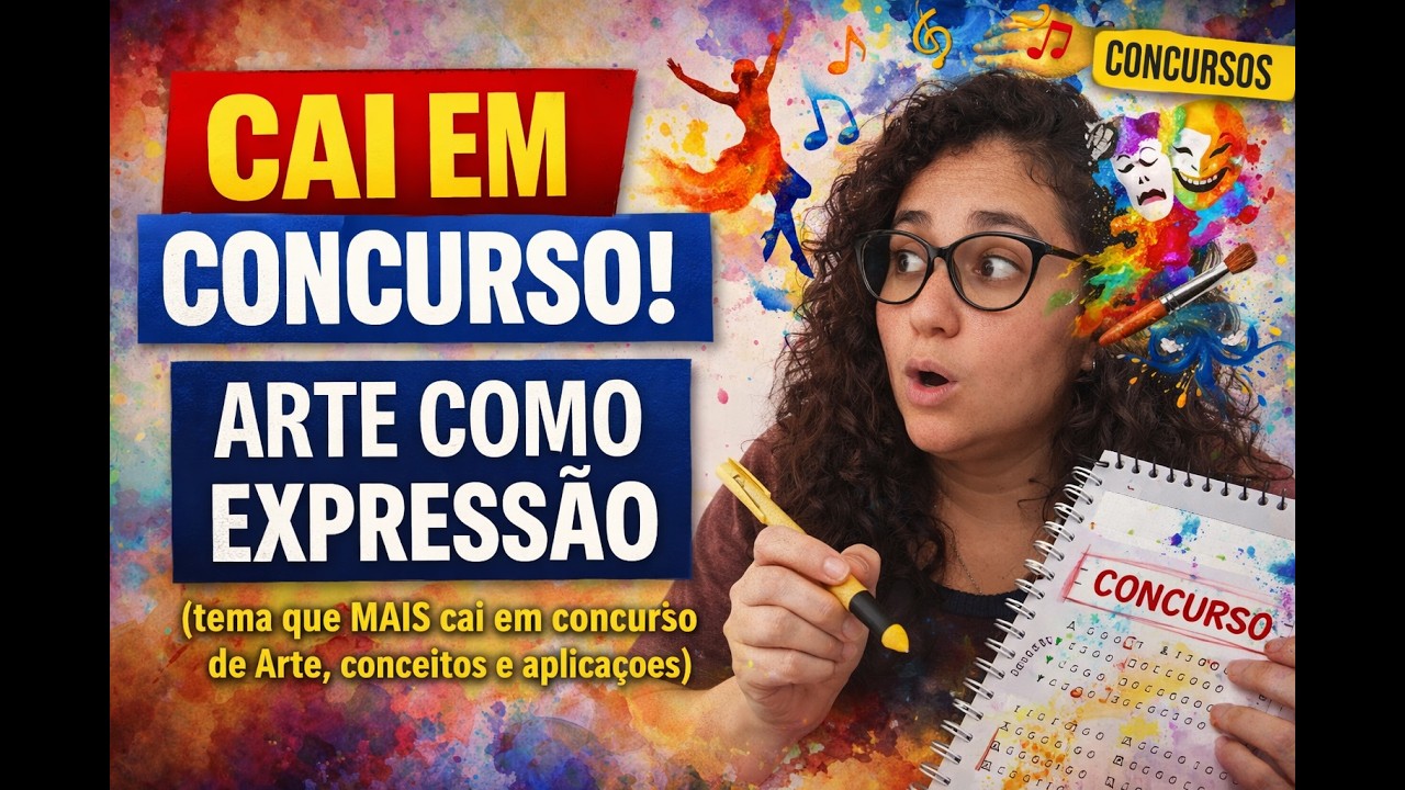 Arte como Expressão (tema que MAIS cai em concurso de Arte, conceitos e aplicações)