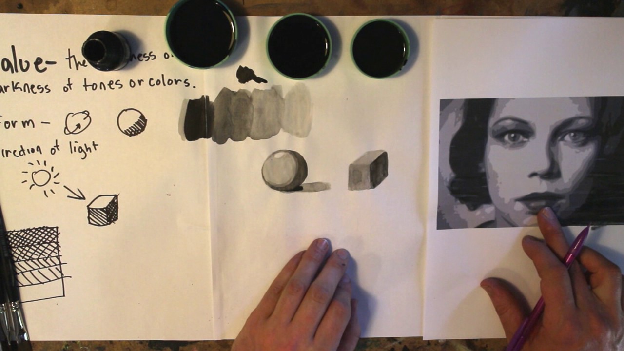 Beginning Painting:   Lesson One - Seeing Values
