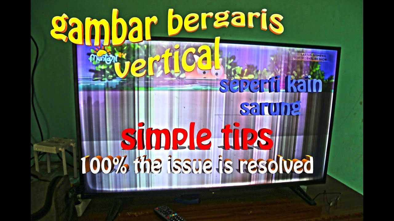 TV LED 43 bergaris vertical