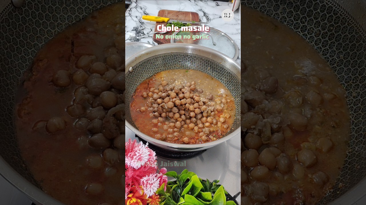 No Onion No Garlic Chole Masala | Satvik Style #NoOnionNoGarlic #SatvikFood #CholeMasala #Healthy