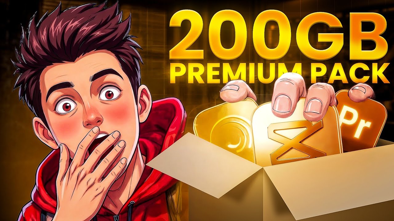 БЕСПЛАТНЫЙ пак для монтажа 200 ГБ 2026 🔥 (Пак для видеомонтажа)
