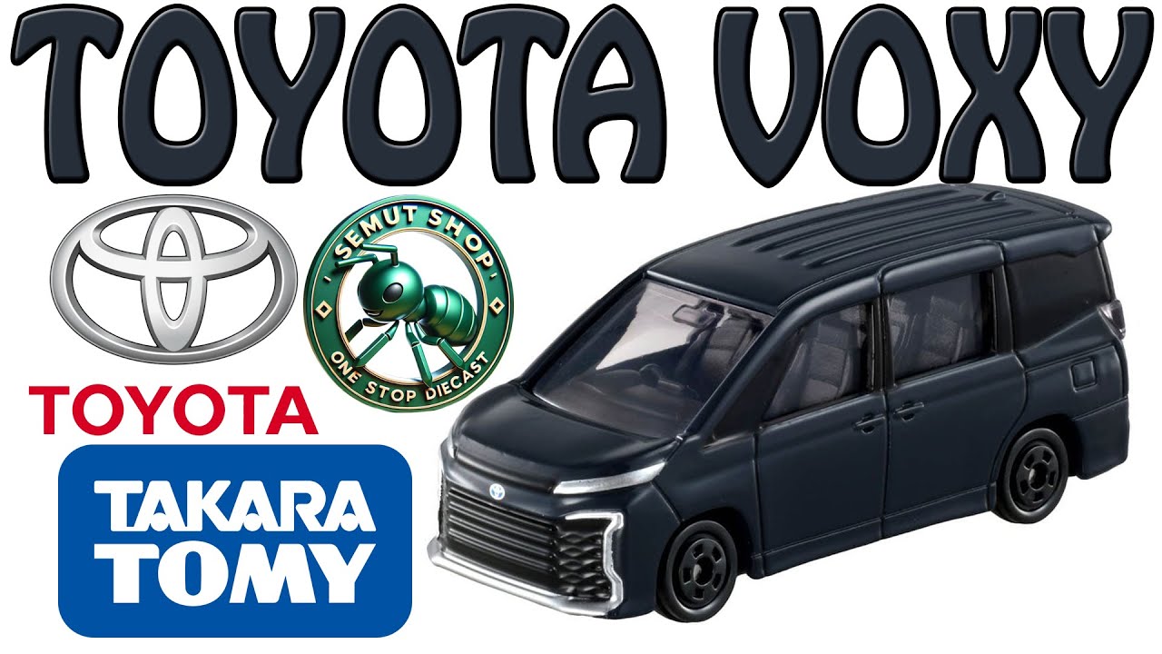 Tomica Reguler No 64 Toyota Voxy 2023 Dark Navy Miniatur Mobil Toyota Voxy tahun 2023 Unboxing